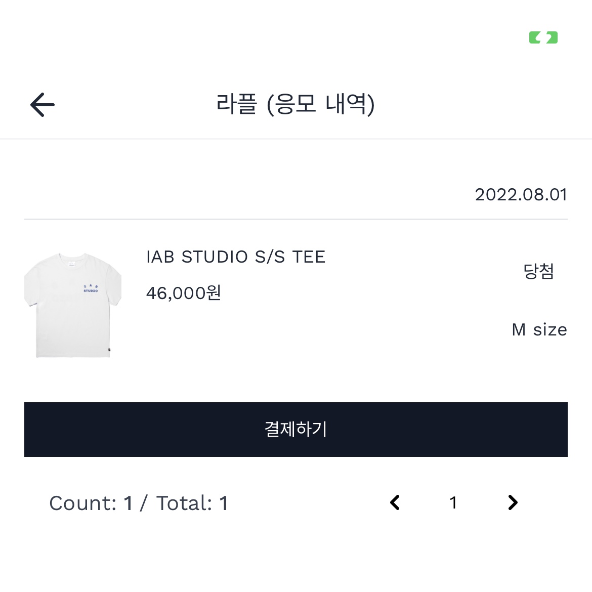 IAB Studio T-Shirt White Navy - 22FW 착용 스타일