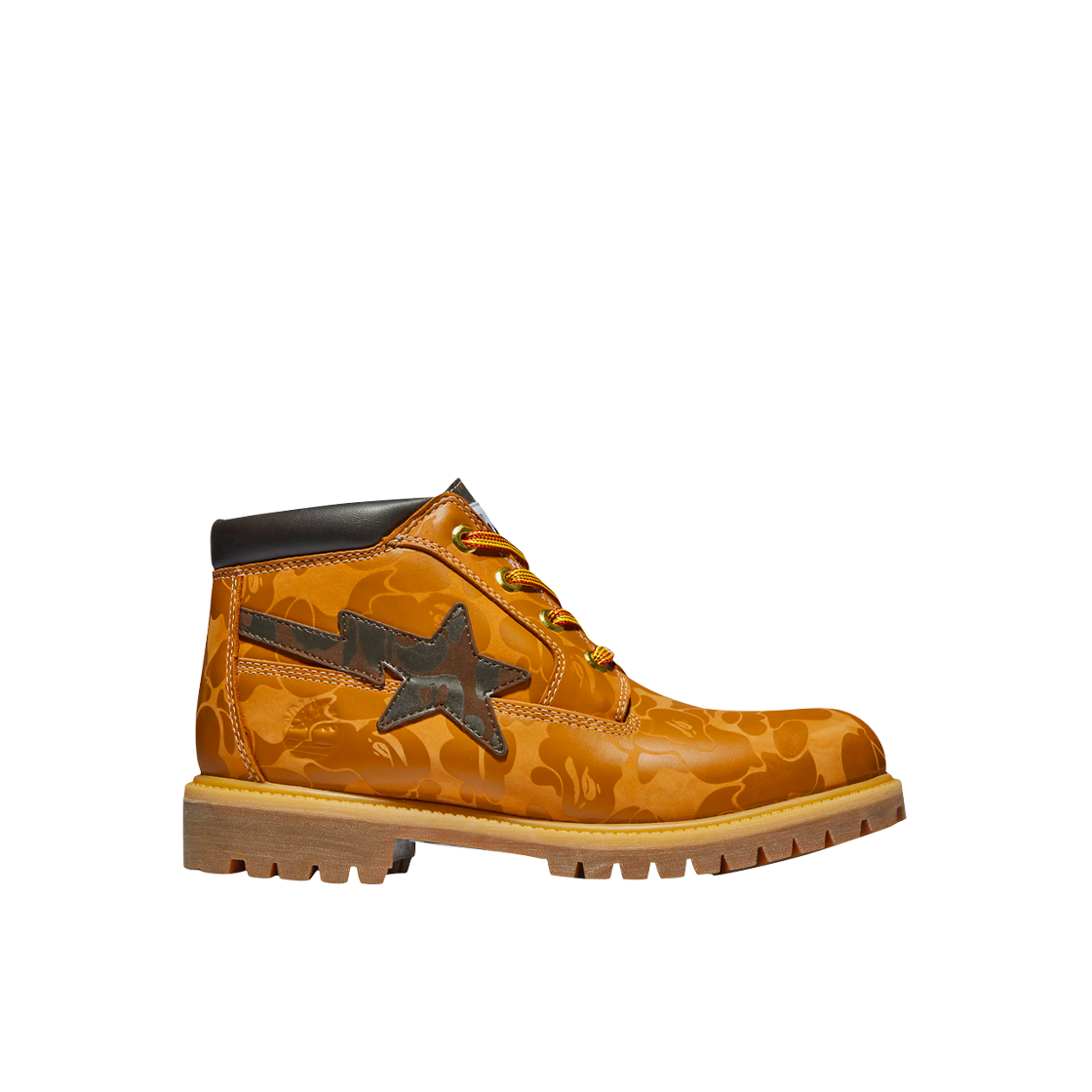 TB0A2QBX231 Timberland x BAPE Premium Chukka Boots Wheat - Wide