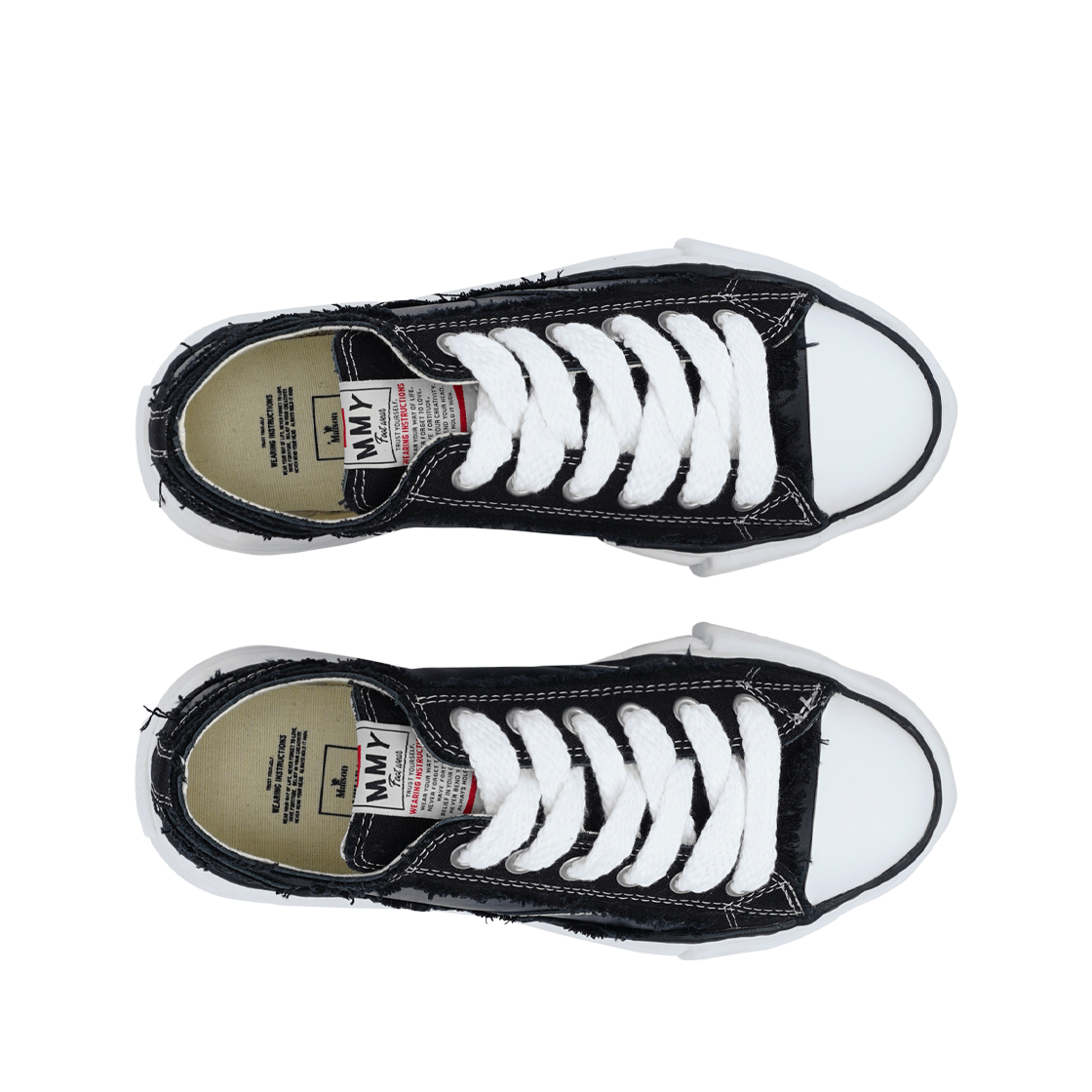메종 미하라 야스히로 피터슨 OG 솔 브로큰 로우탑 스니커즈 블랙(Maison Mihara Yasuhiro Peterson OG Sole Broken Low-top Sneakers Black) - 3