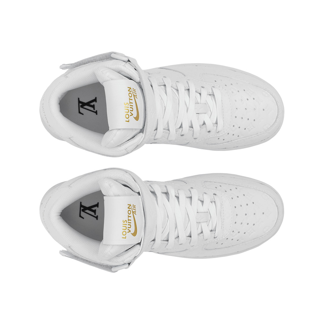 루이비통 x 나이키 에어포스 1 미드 바이 버질 아블로 화이트(Louis Vuitton x Nike Air Force 1 Mid by Virgil Abloh White) - 3