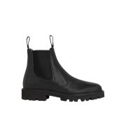 (W) Celine Margaret Chelsea Boot in Calfskin Black