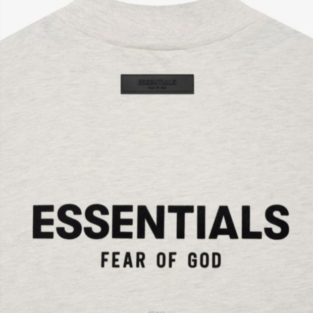 Essentials The Core Collection T-Shirt Light Oatmeal 착용 스타일