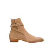 Saint Laurent Wyatt Jodhpur Boots in Suede Tobacco