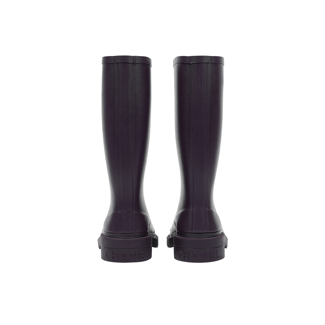 (W) 샤넬 부츠 카우초크 & 다크 퍼플((W) Chanel Boots Caoutchouc & Dark Purple) - 5