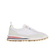 (W) Thom Browne Nylon Tech Runner White Grey