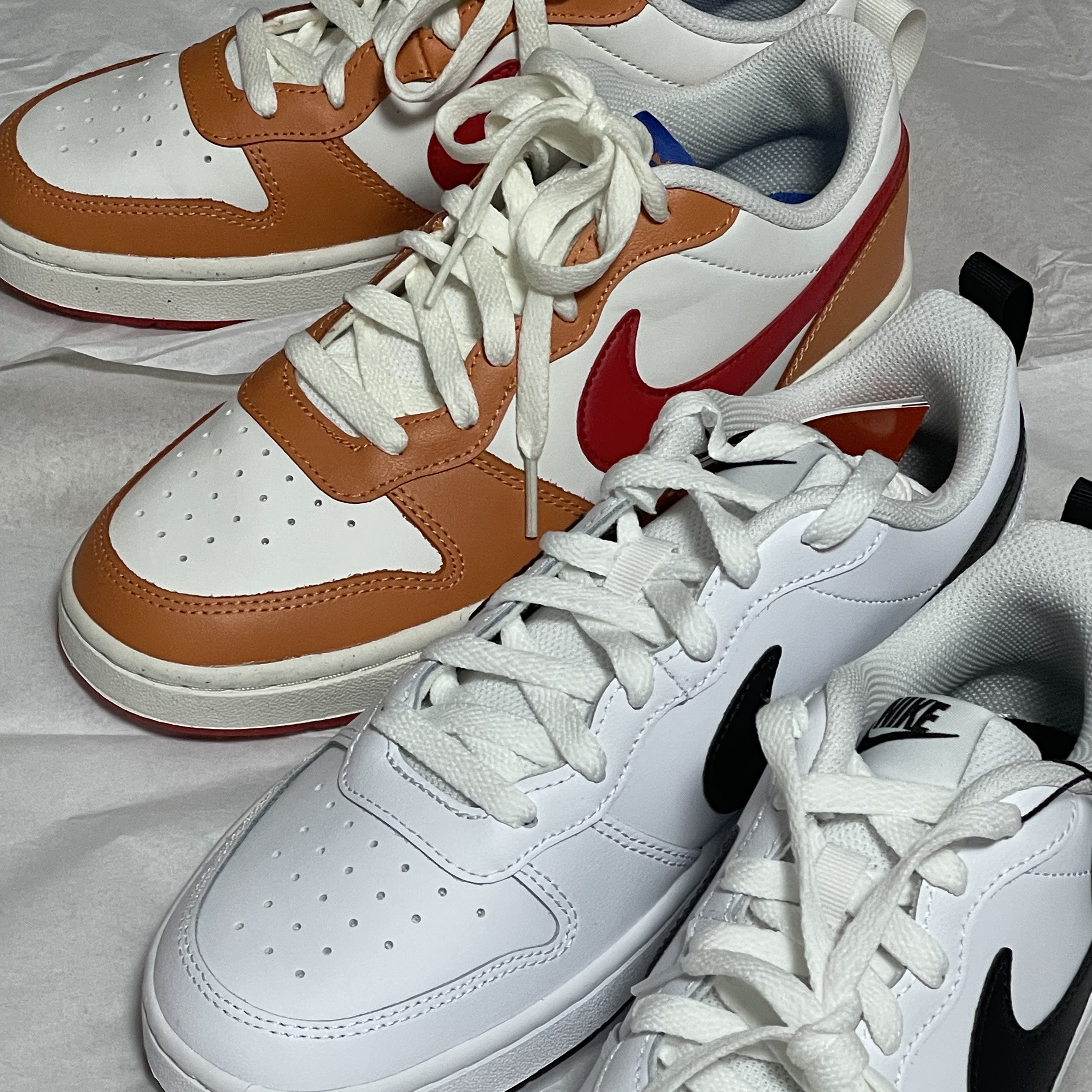 (GS) Nike Court Borough 2 Hot Curry 착용 스타일