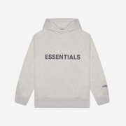 Essentials 3D Silicon Applique Pullover Hoodie Heather Oatmeal/Dark Heather Oatmeal - 20FW