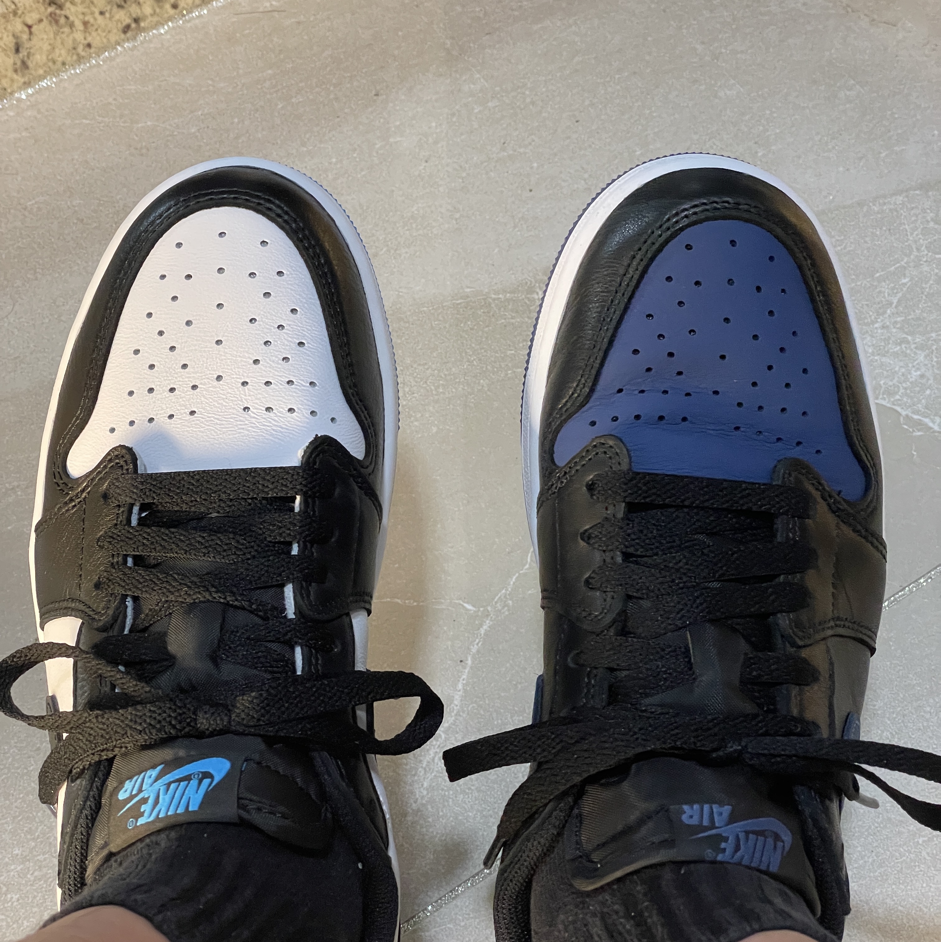 Nike Dunk Low Retro Black, Jordan 1 Low OG Starfish 착용 스타일 - 3