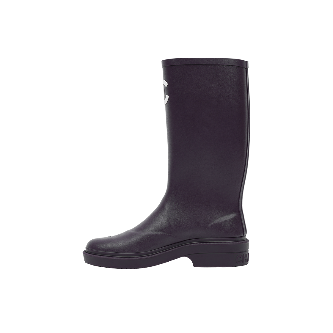 (W) 샤넬 부츠 카우초크 & 다크 퍼플((W) Chanel Boots Caoutchouc & Dark Purple) - 2