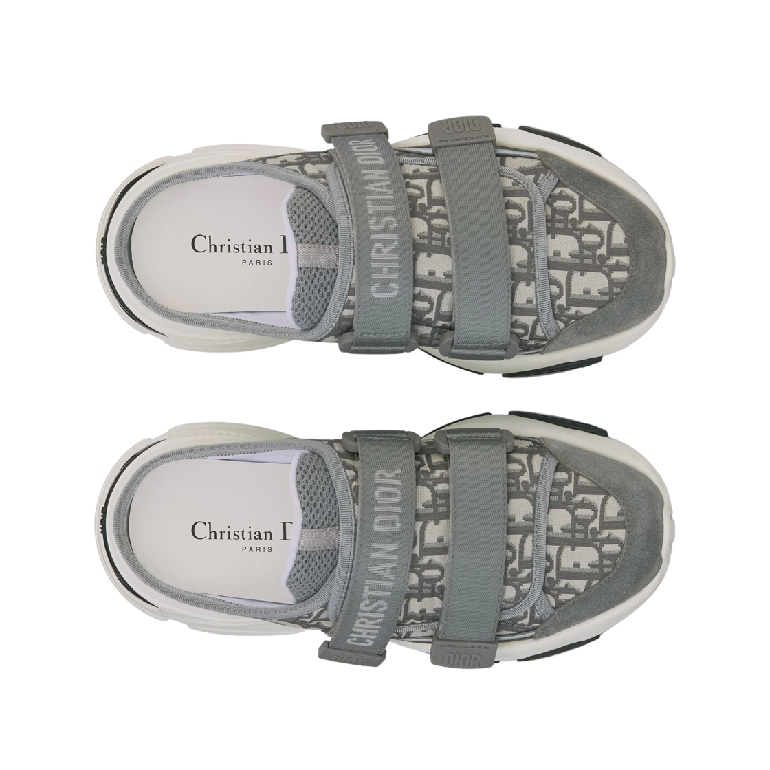 (W) 디올 D 완더 스니커즈 그레이((W) Dior D-Wander Sneakers Deep Grey) - 2