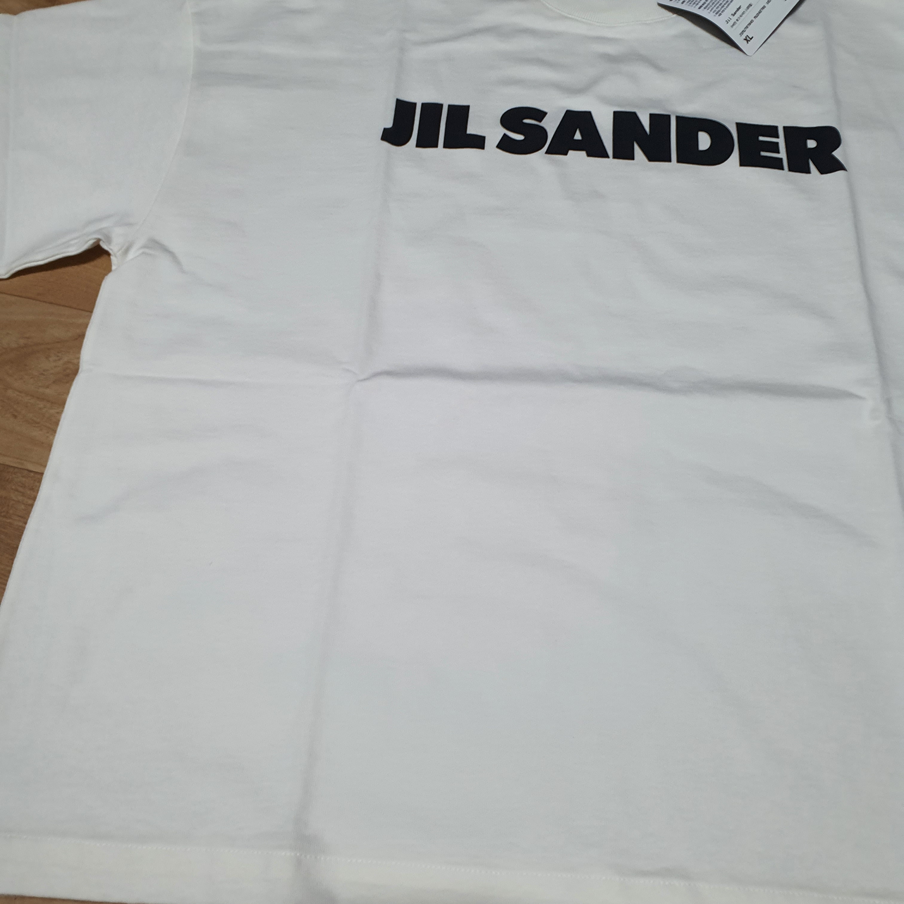 Jil Sander Logo T-Shirt Natural - 22SS 착용 스타일 - 2