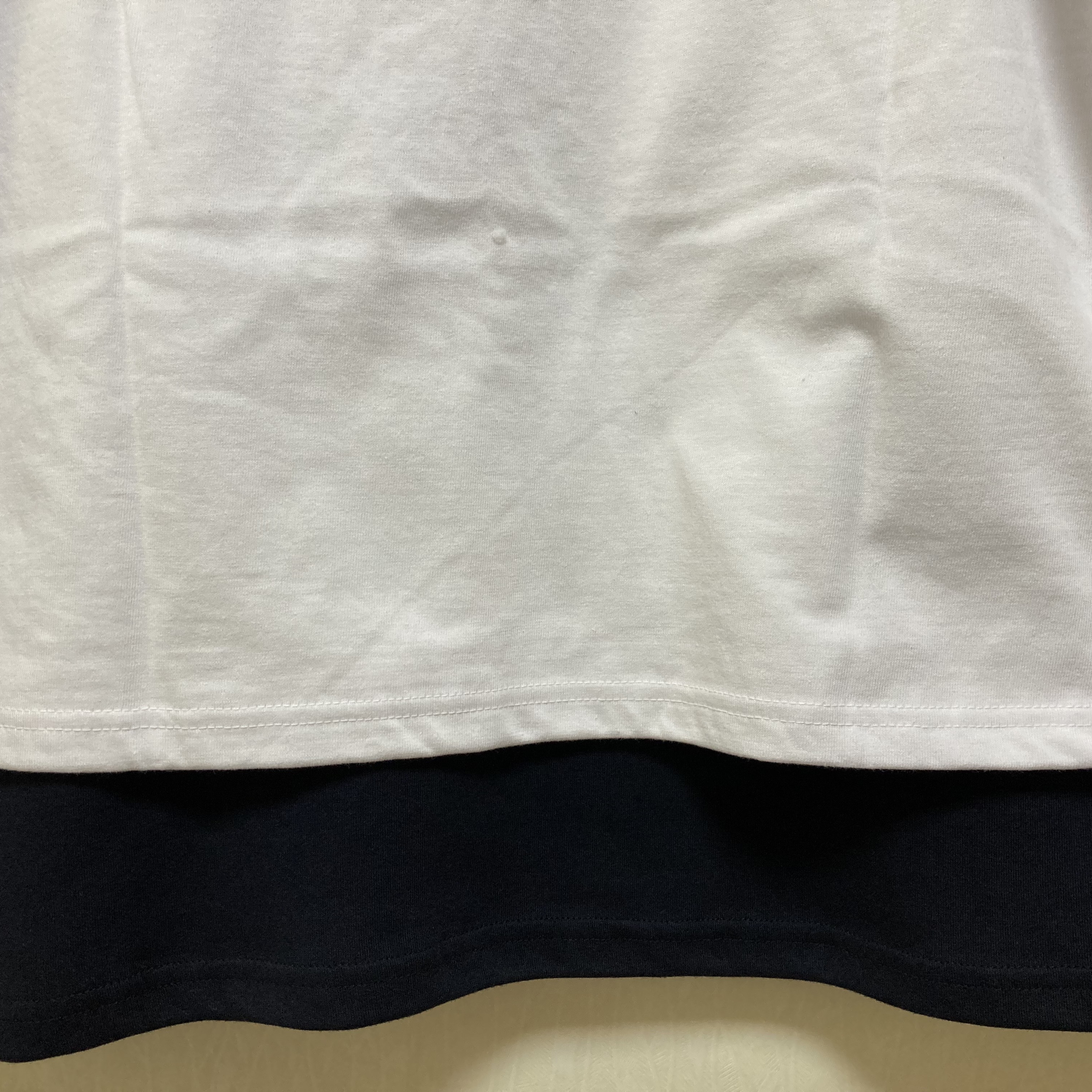 IAB Studio T-Shirt White Navy - 22FW, IAB Studio x Ottogi Mayonnaise 50th Anniversary T-Shirt Navy 착용 스타일 - 3