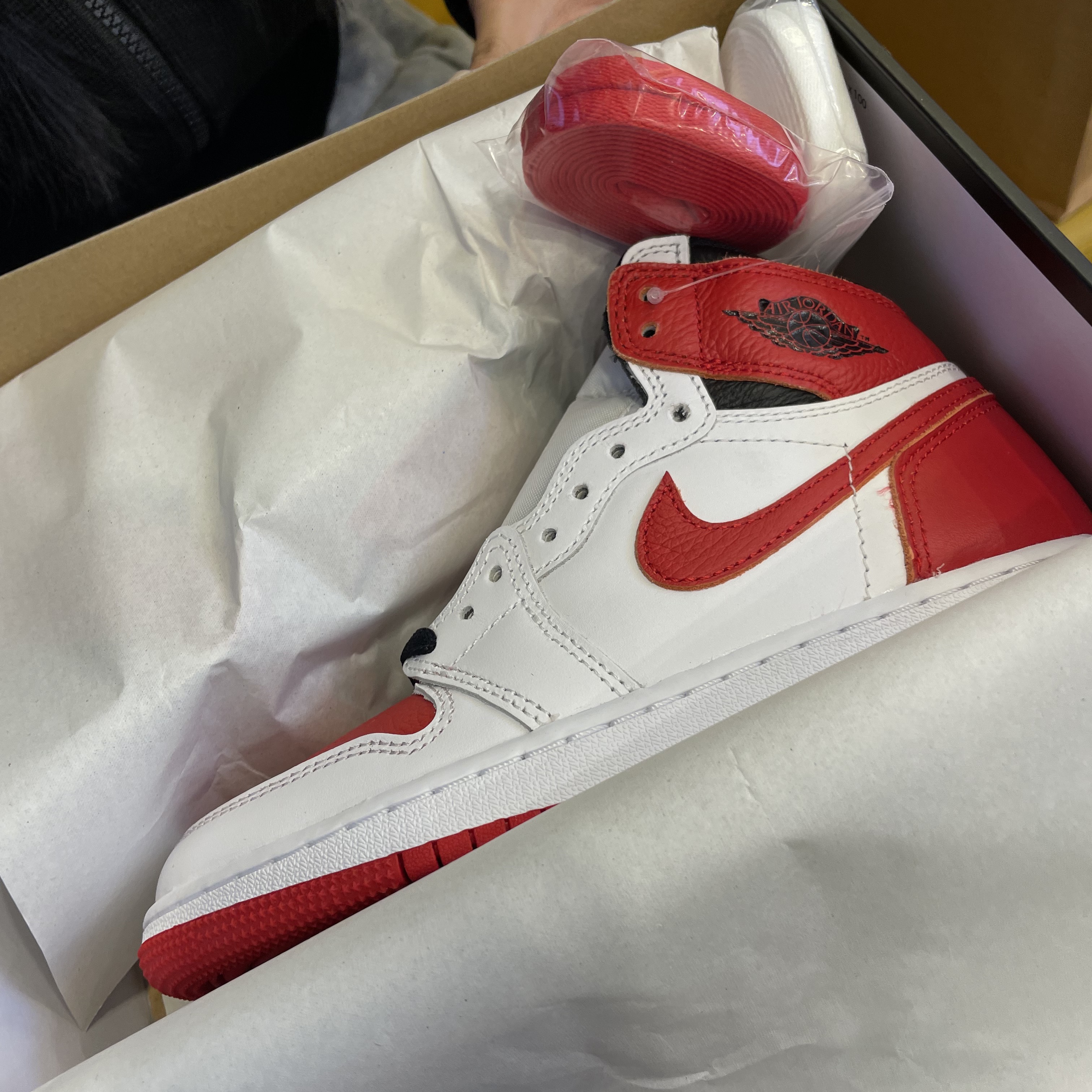 (GS) Jordan 1 Retro High OG Heritage 착용 스타일 - 1
