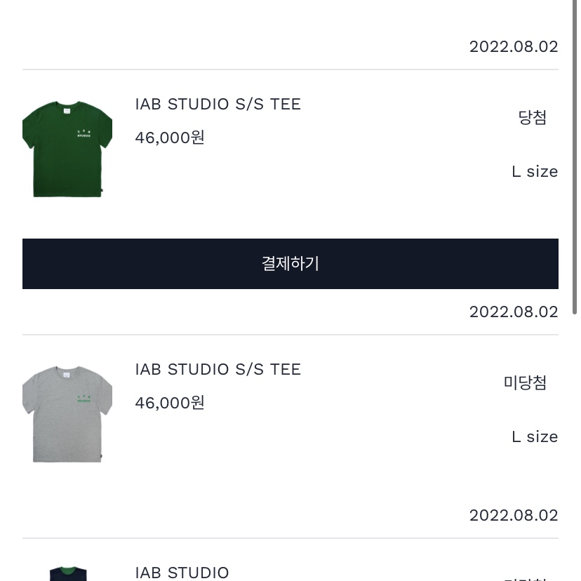 IAB Studio Pigment Hoodie Royal Blue - 22FW, IAB Studio T-Shirt Green - 22FW 착용 스타일 - 2
