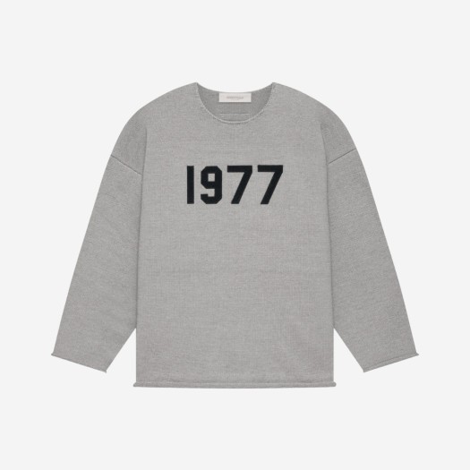 에센셜 1977 로우 엣지 스웨터 다크 오트밀 - 22SS