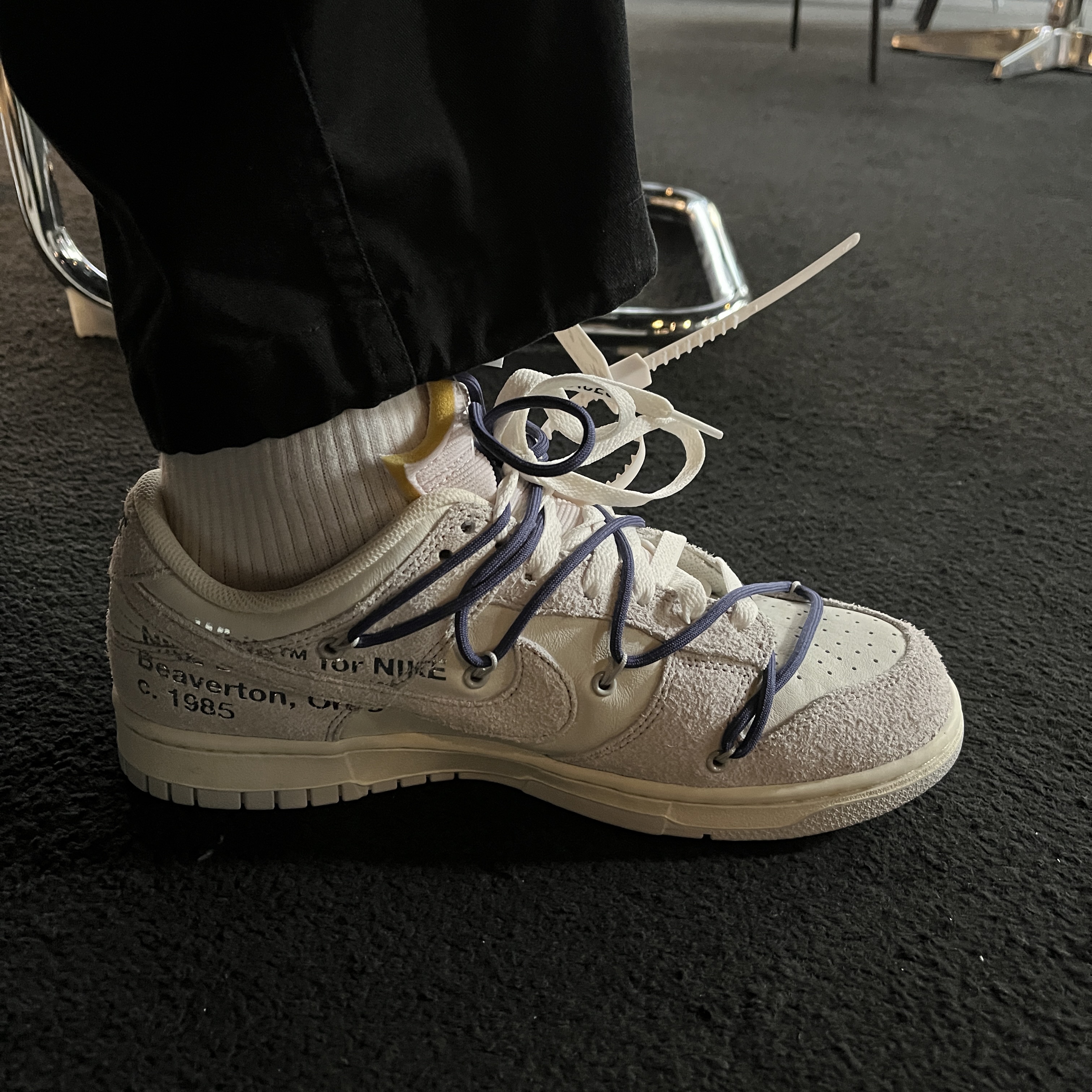 Nike x Off-White Dunk Low The 50 - Lot 18 착용 스타일 - 3