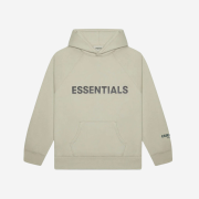 Essentials 3D Silicon Applique Pullover Hoodie Moss - 20FW