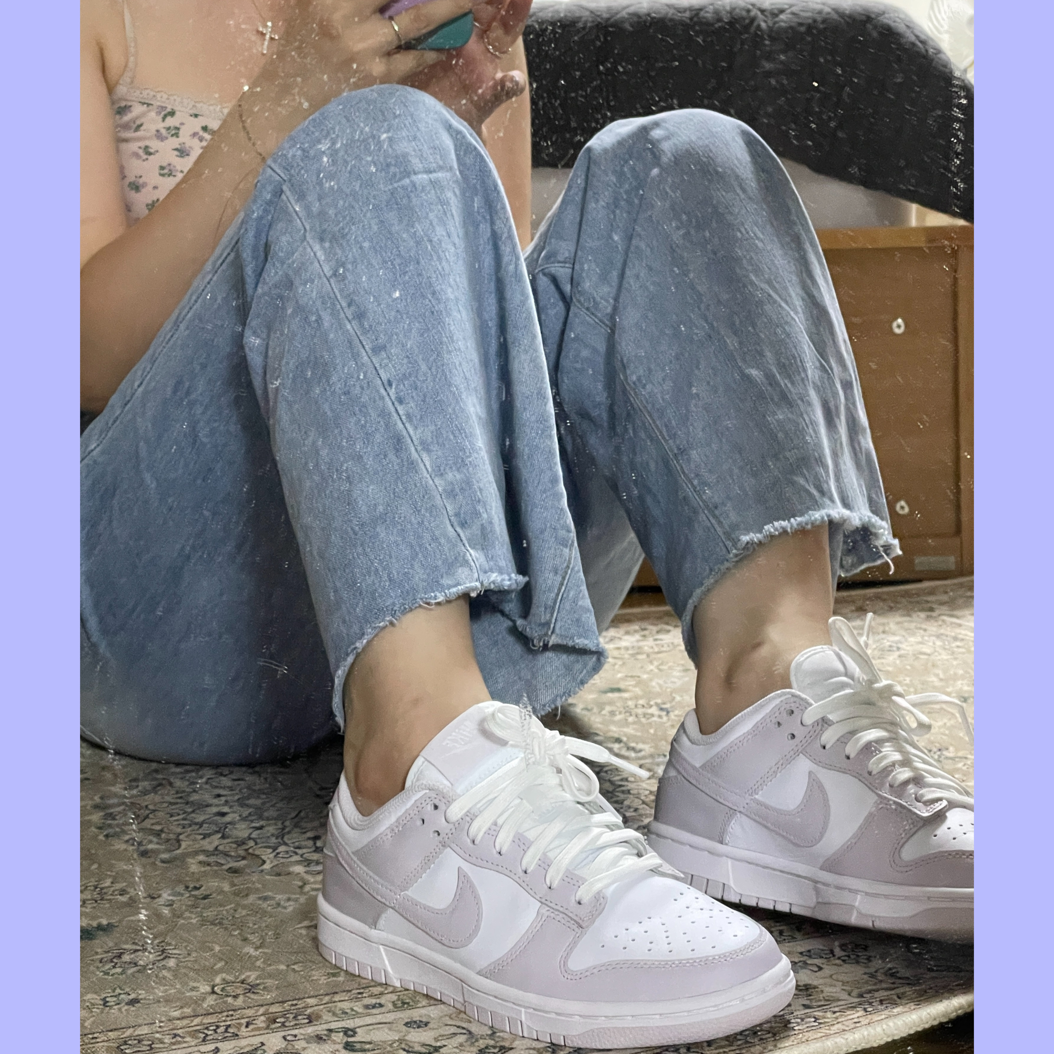 (W) Nike Dunk Low Venice 착용 스타일
