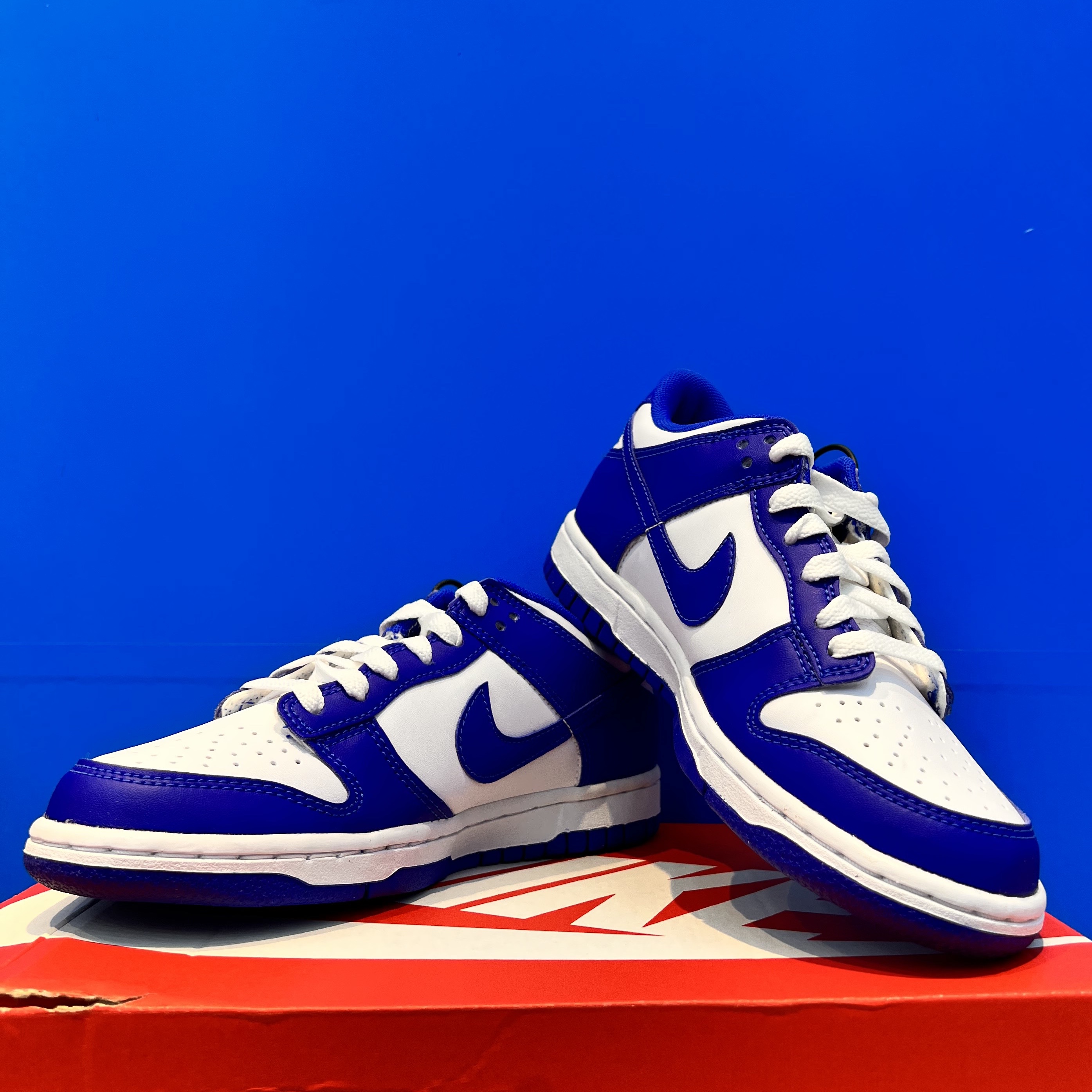 (GS) Nike Dunk Low Racer Blue 착용 스타일 - 1
