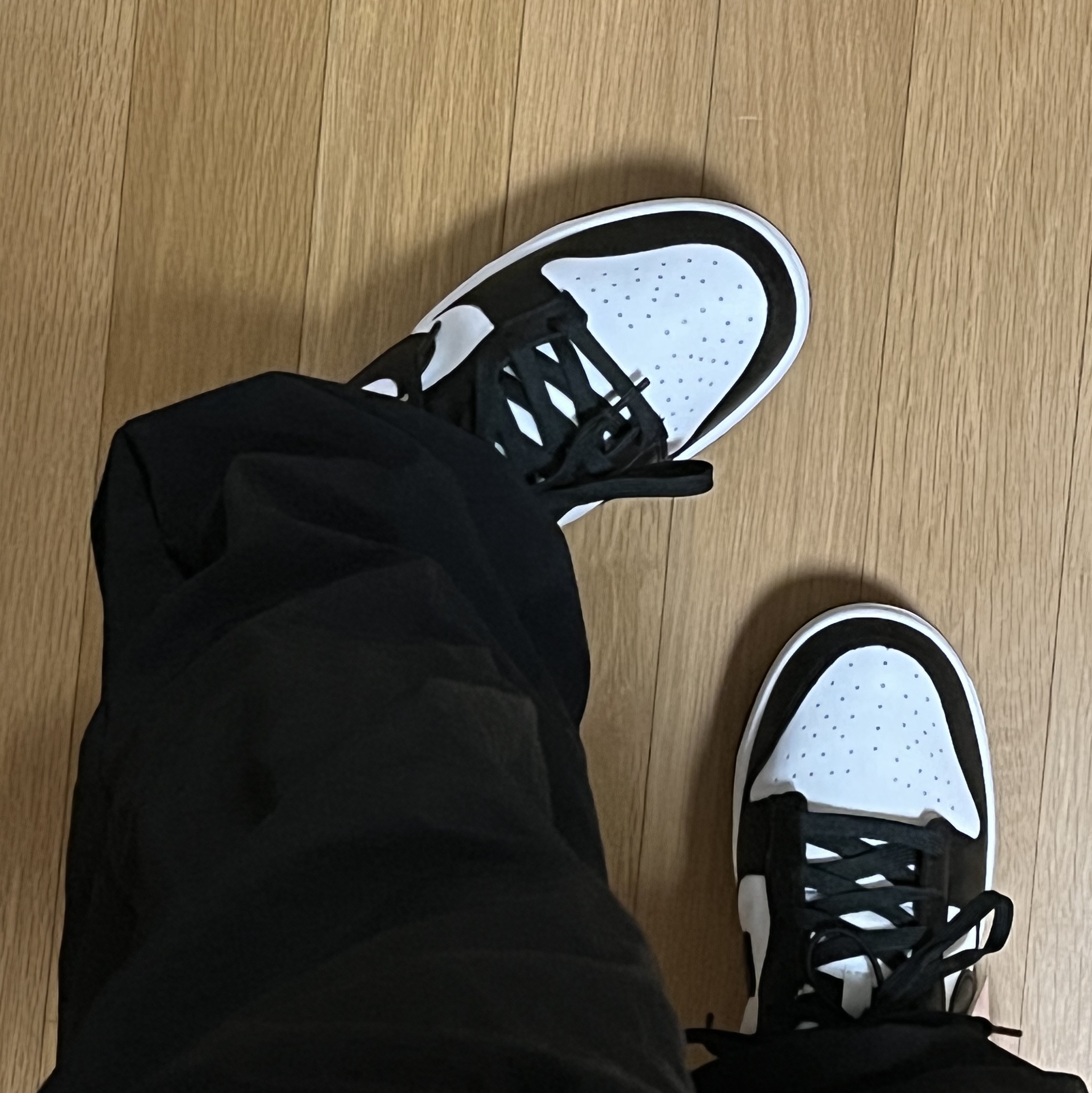 Nike Dunk Low Retro Black, (W) Nike Dunk Low Black 착용 스타일