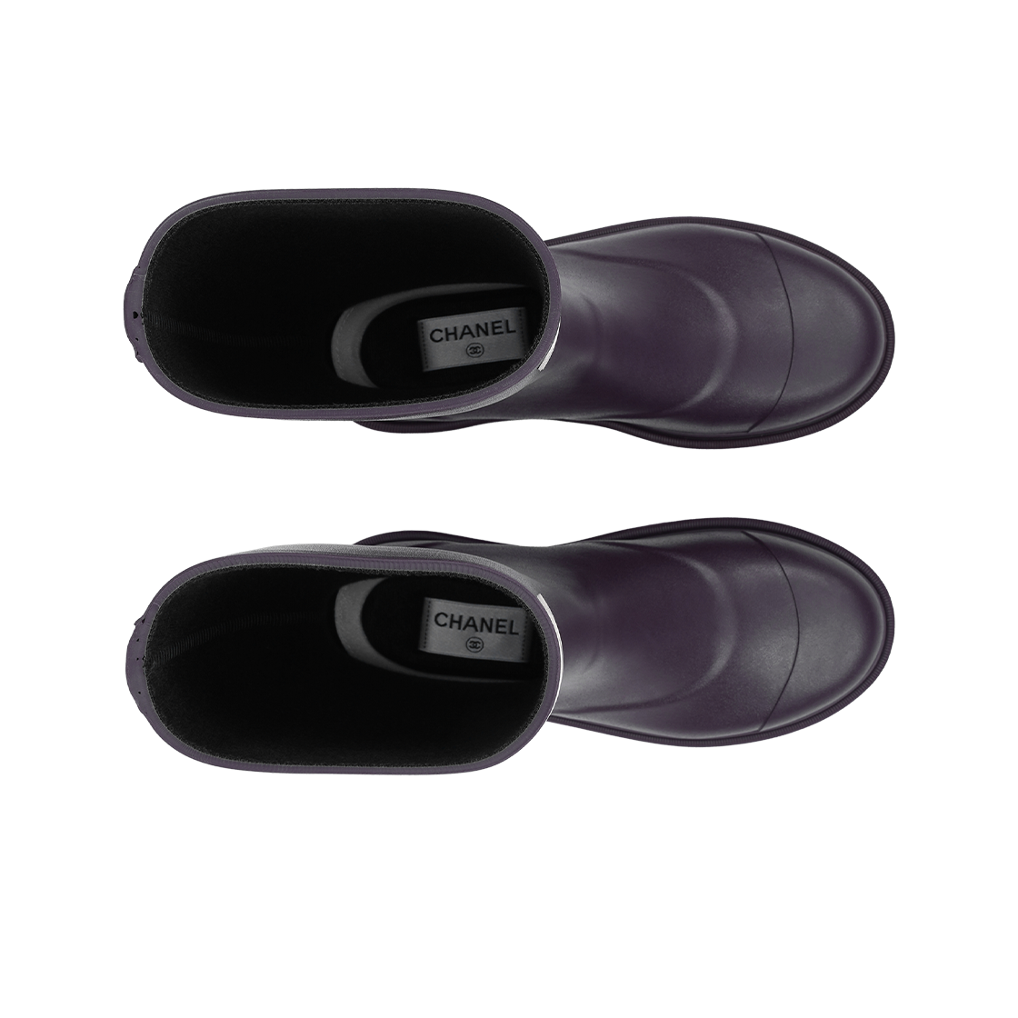 (W) 샤넬 부츠 카우초크 & 다크 퍼플((W) Chanel Boots Caoutchouc & Dark Purple) - 4