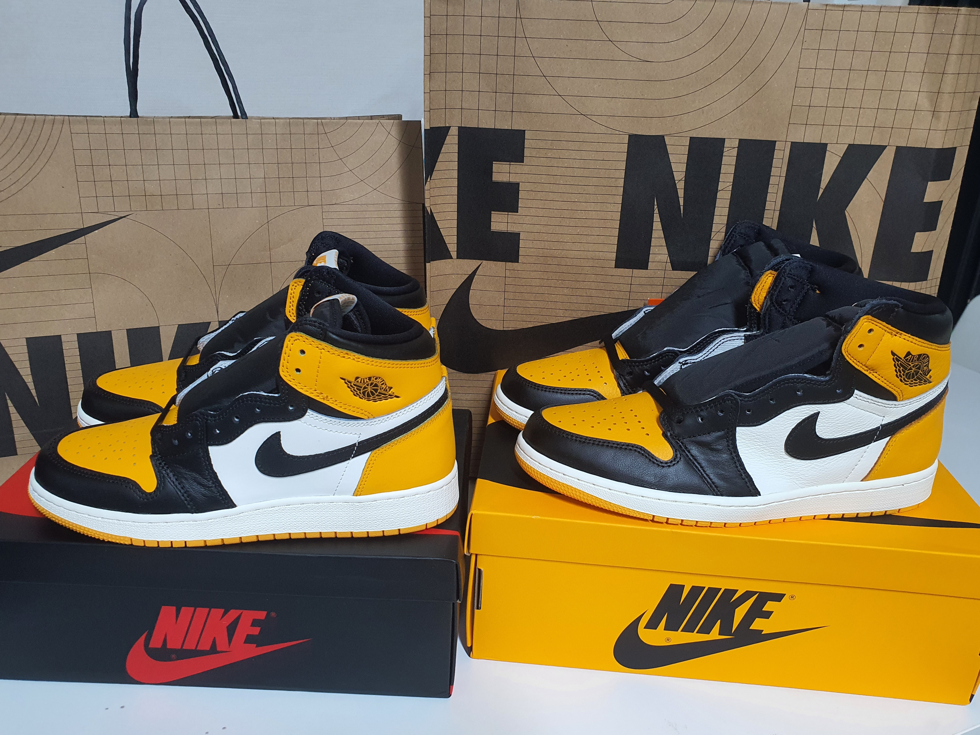 Jordan 1 Retro High OG Taxi, (GS) Jordan 1 Retro High OG Taxi 착용 스타일 - 3