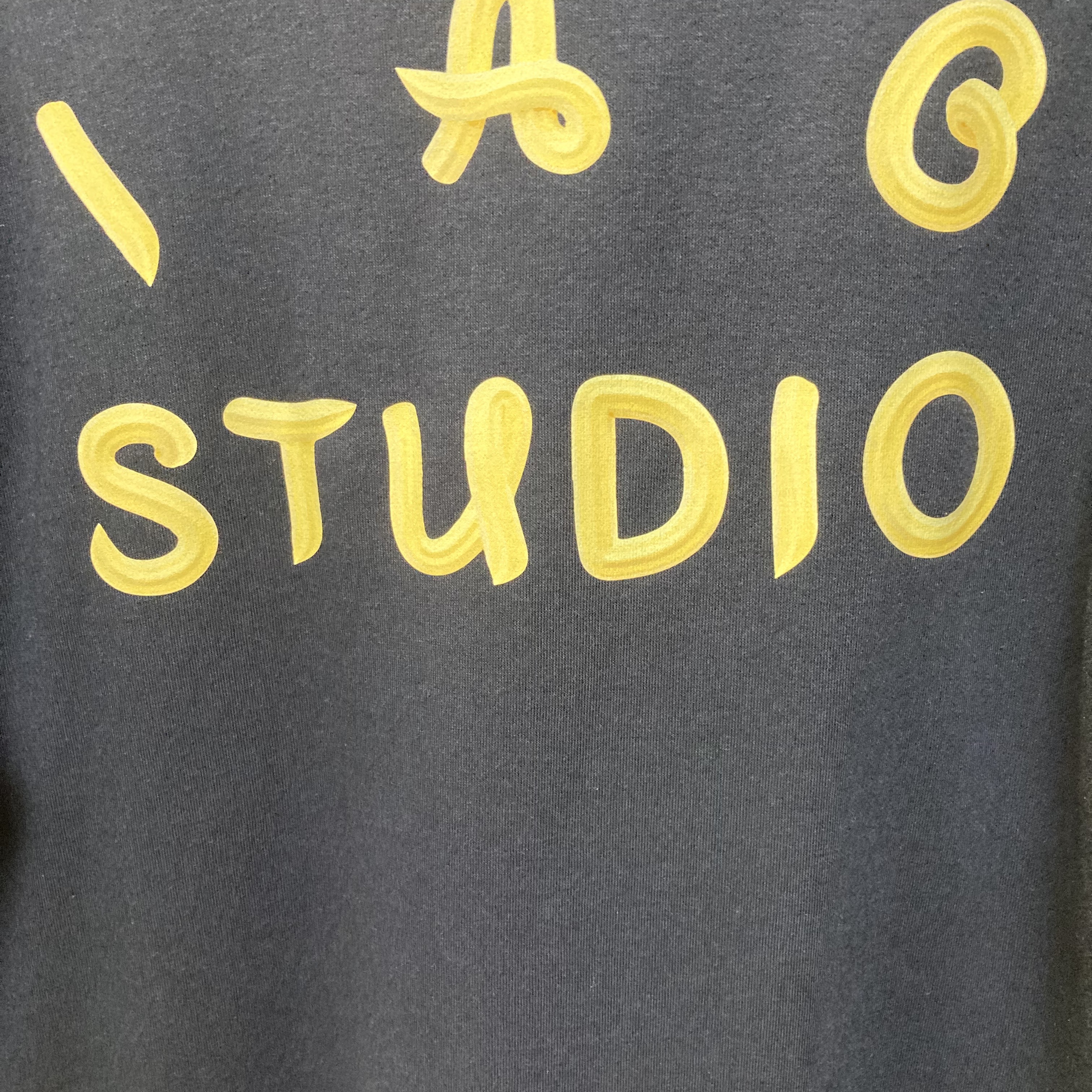 IAB Studio T-Shirt White Navy - 22FW, IAB Studio x Ottogi Mayonnaise 50th Anniversary T-Shirt Navy 착용 스타일 - 2