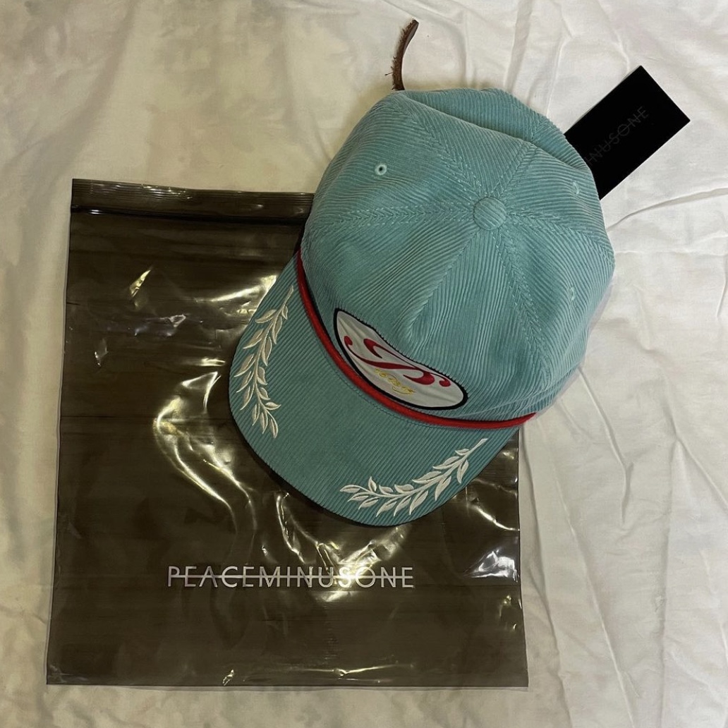 Peaceminusone 5 Panel Ball Cap #2 Mint 착용 스타일 - 2