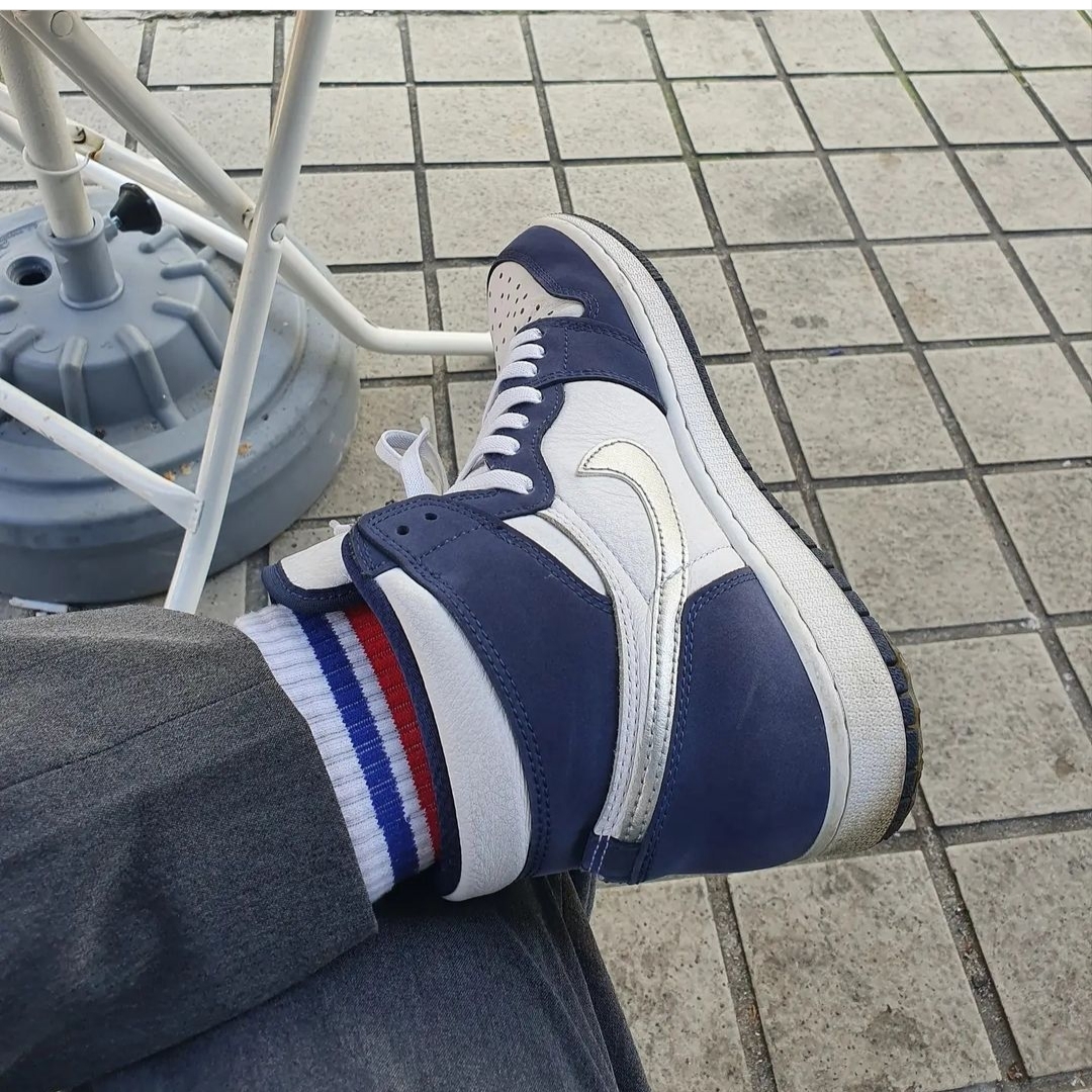 Jordan 1 Retro High OG CO.JP Midnight Navy 착용 스타일