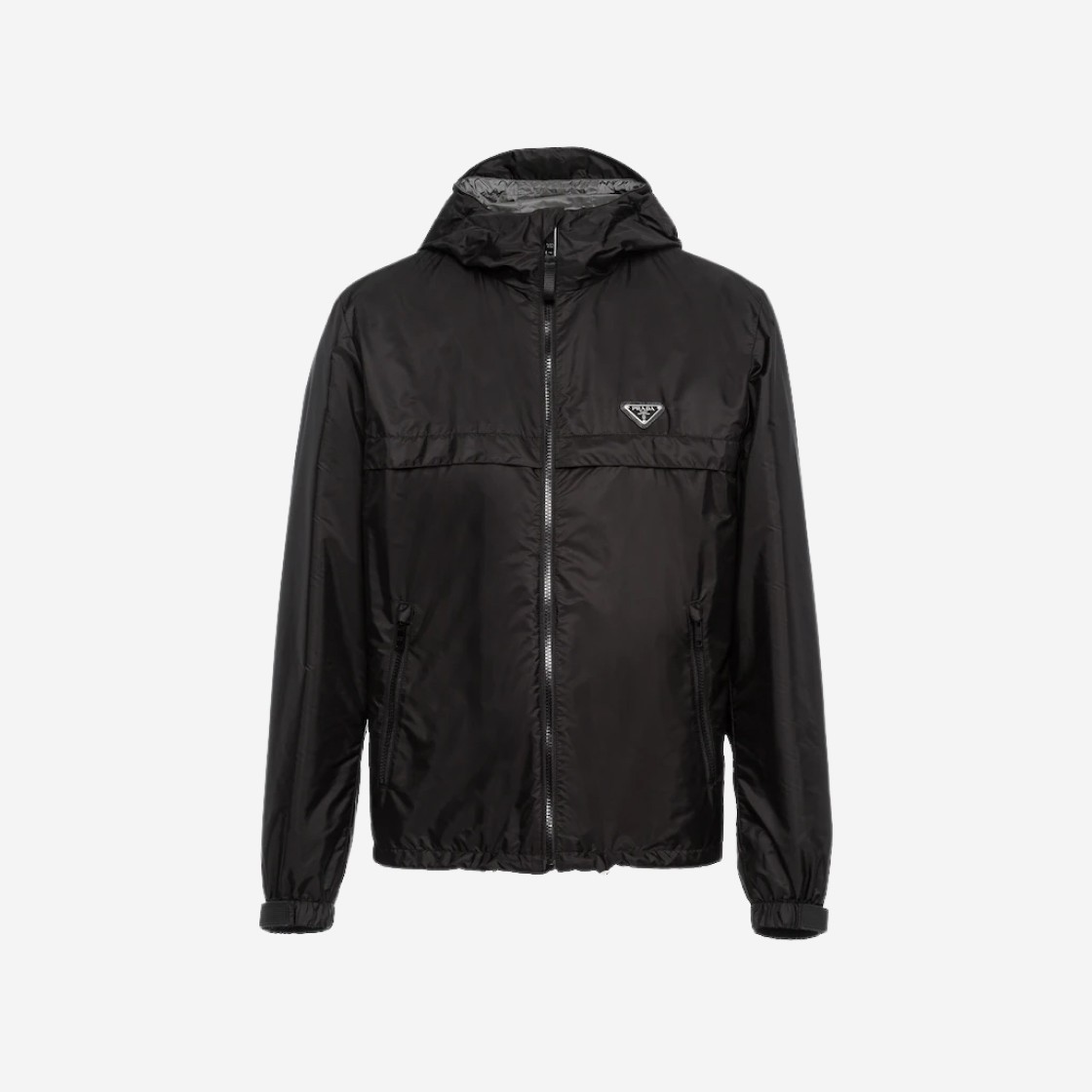 Prada Re-Nylon Blouson Jacket Black Iron Grey 상세 이미지 1