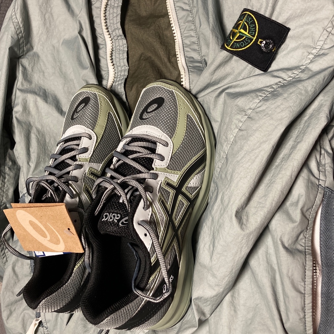 Asics Jog 100 S Sheet Rock - 2E Wide 착용 스타일