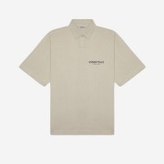 Essentials Short Sleeve Boxy Polo Olive/Khaki - 20FW