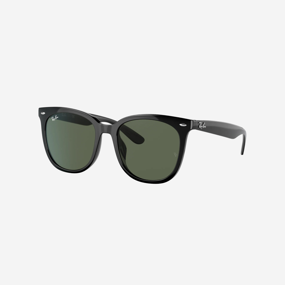 4379 레이밴 4379D 폴리쉬드 블랙 프레임 그린 클래식 렌즈 로우 브릿지 핏 | Ray-Ban | KREAM