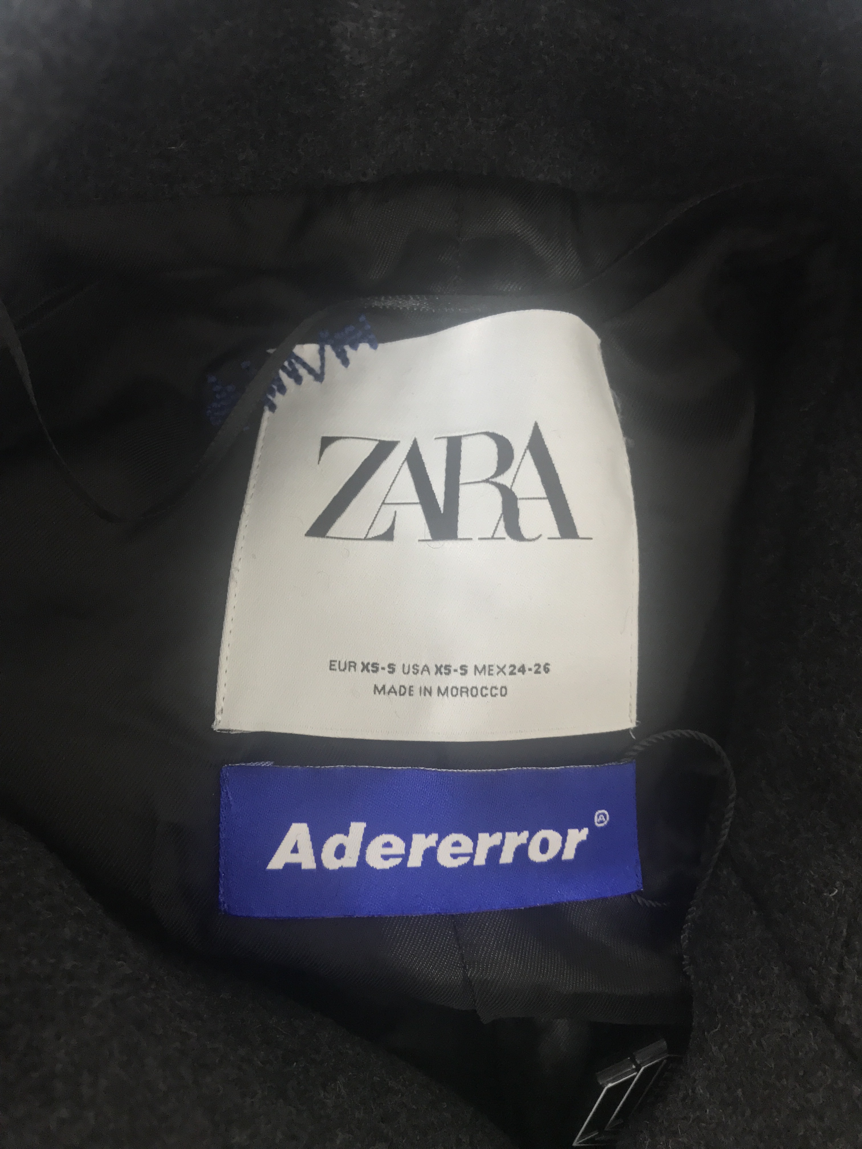 Zara x Ader Error Oversized Wool Coat Grey 착용 스타일 - 1