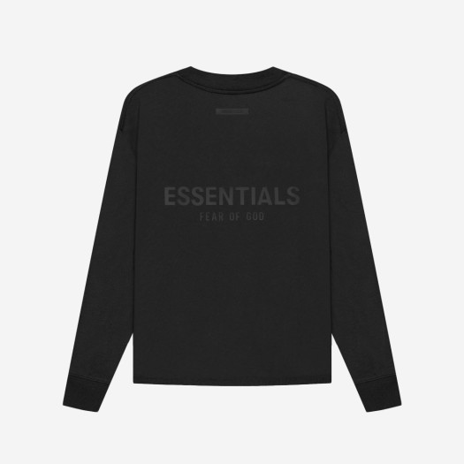 에센셜 롱슬리브 티셔츠 블랙 - 21SS