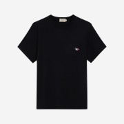 Maison Kitsune Tricolor Fox Patch Classic Pocket T-Shirt Black