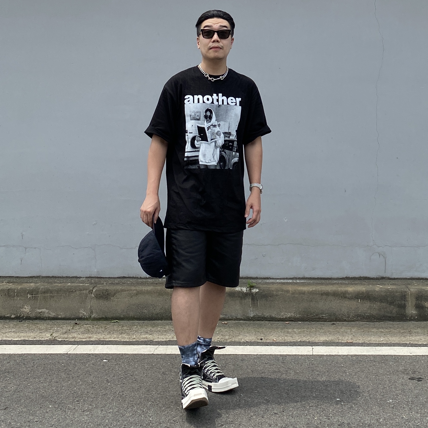 Converse x Drkshdw Turbodrk Chuck 70 Hi Black Lacquered Denim 착용 스타일