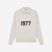 Essentials 1977 Knit Long Sleeve Polo Wheat - 22SS