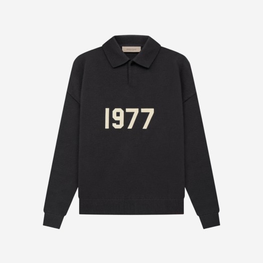 Essentials 1977 Knit Long Sleeve Polo Iron - 22SS