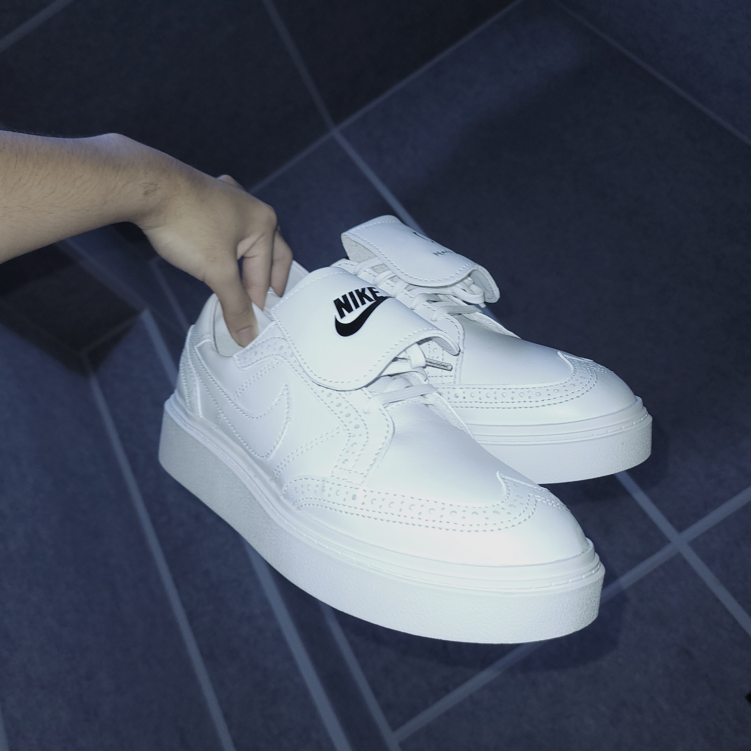 Nike x Peaceminusone Kwondo1 White 착용 스타일