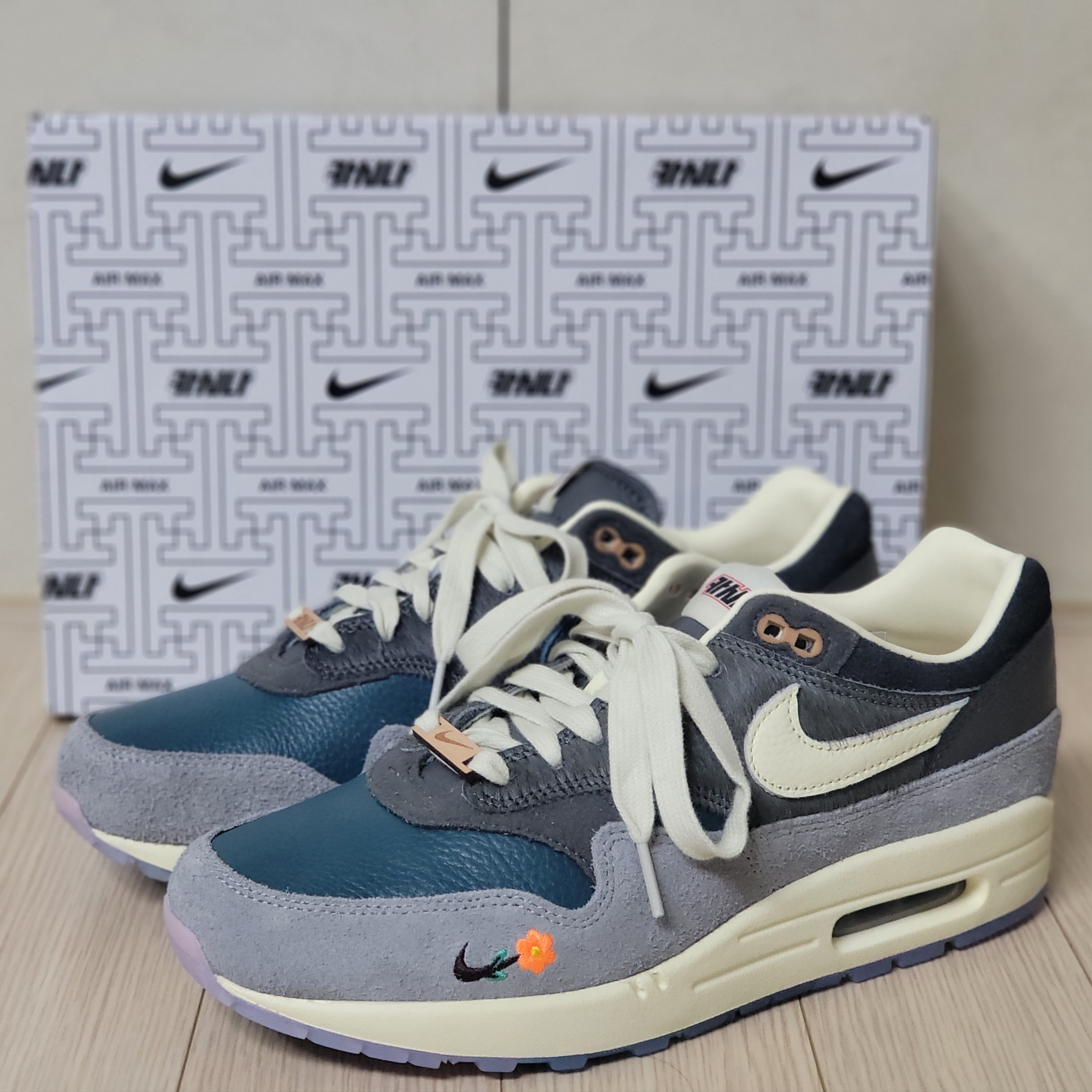 Nike x Kasina Air Max 1 SP Won-Ang Particle Grey 착용 스타일