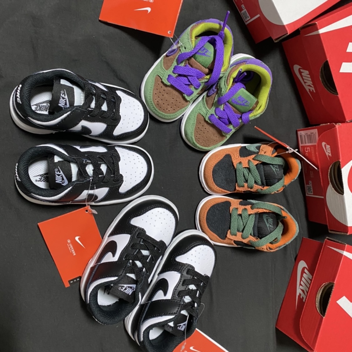 (TD) Nike Dunk Low SP Veneer, (TD) Nike Dunk Low Black 착용 스타일 - 2