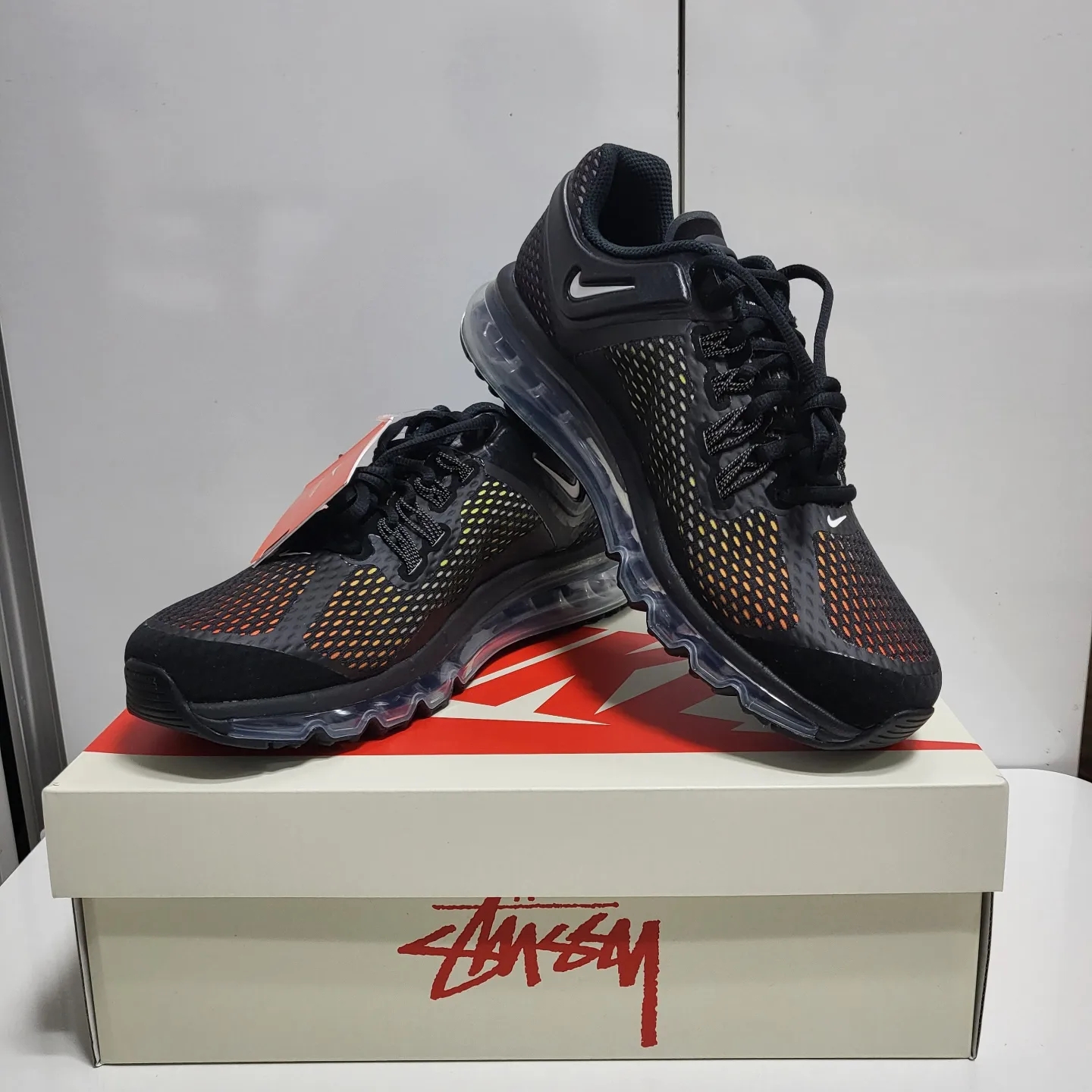 Nike x Stussy Air Max 2013 Black 착용 스타일