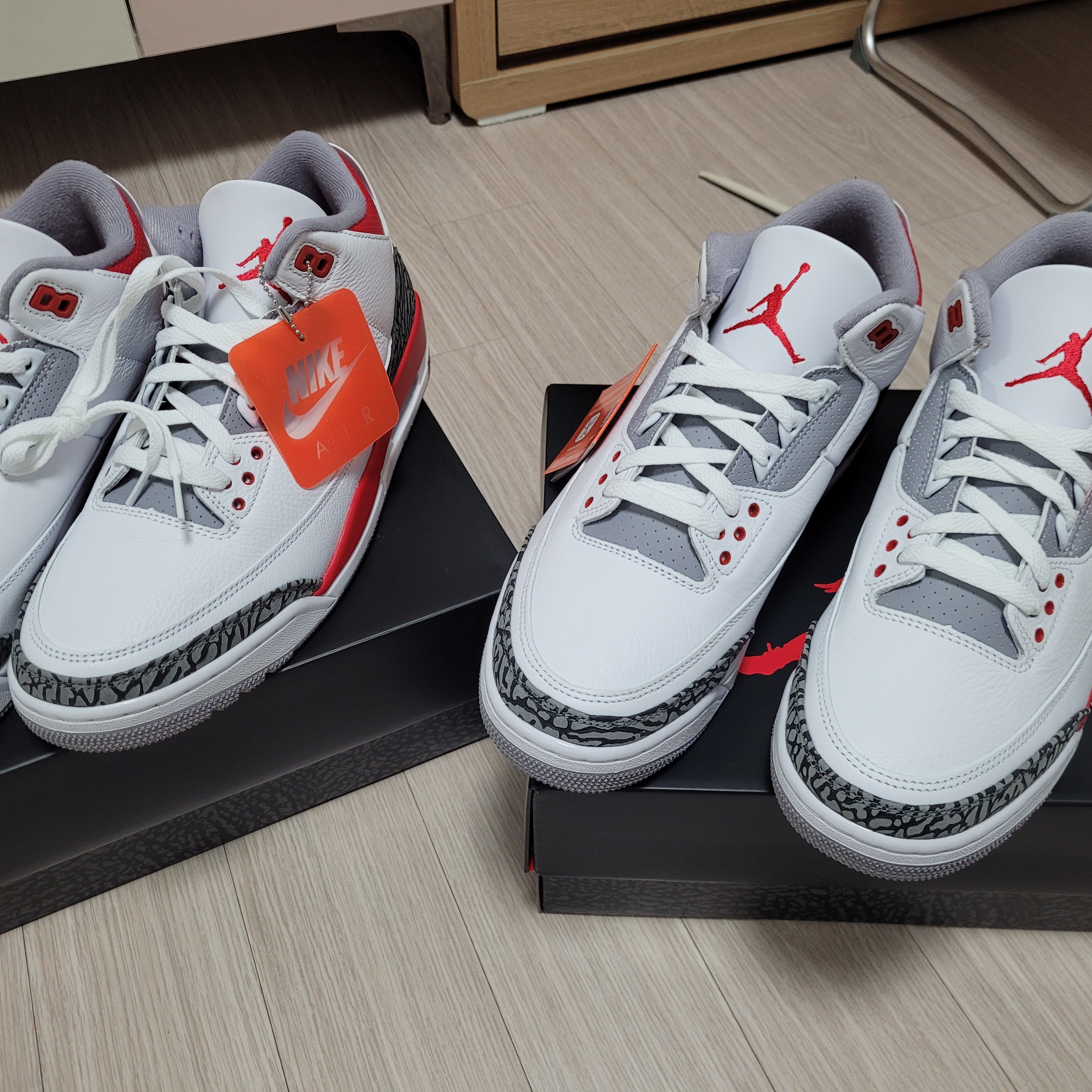 Jordan 3 Retro Fire Red 2022 착용 스타일 - 1