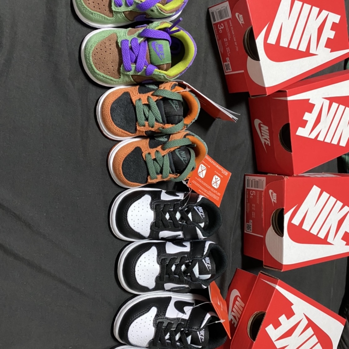 (TD) Nike Dunk Low SP Veneer, (TD) Nike Dunk Low Black 착용 스타일 - 1