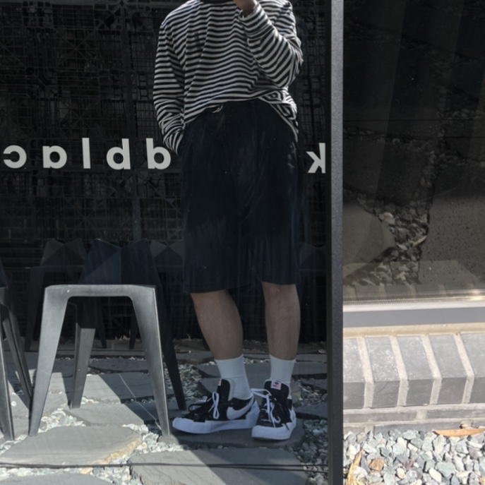 Nike x Sacai Blazer Low Black Patent Leather 착용 스타일