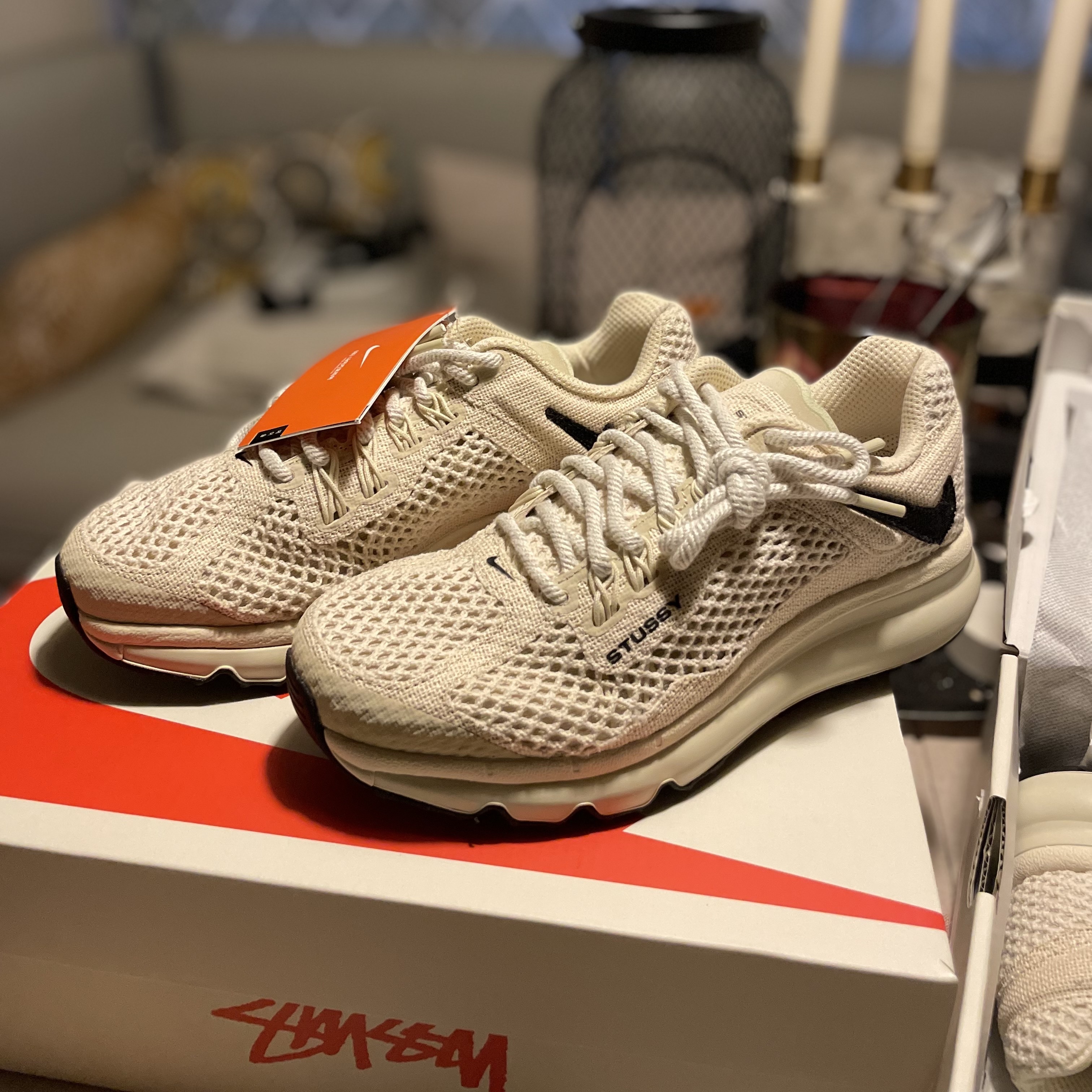 Nike x Stussy Air Max 2013 Fossil 착용 스타일