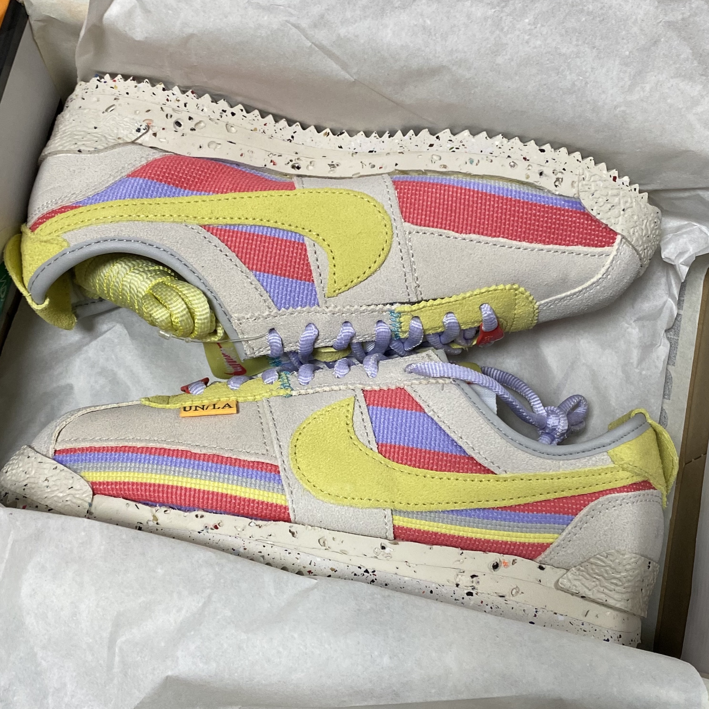 Nike x Union Cortez SP Lemon Frost 착용 스타일