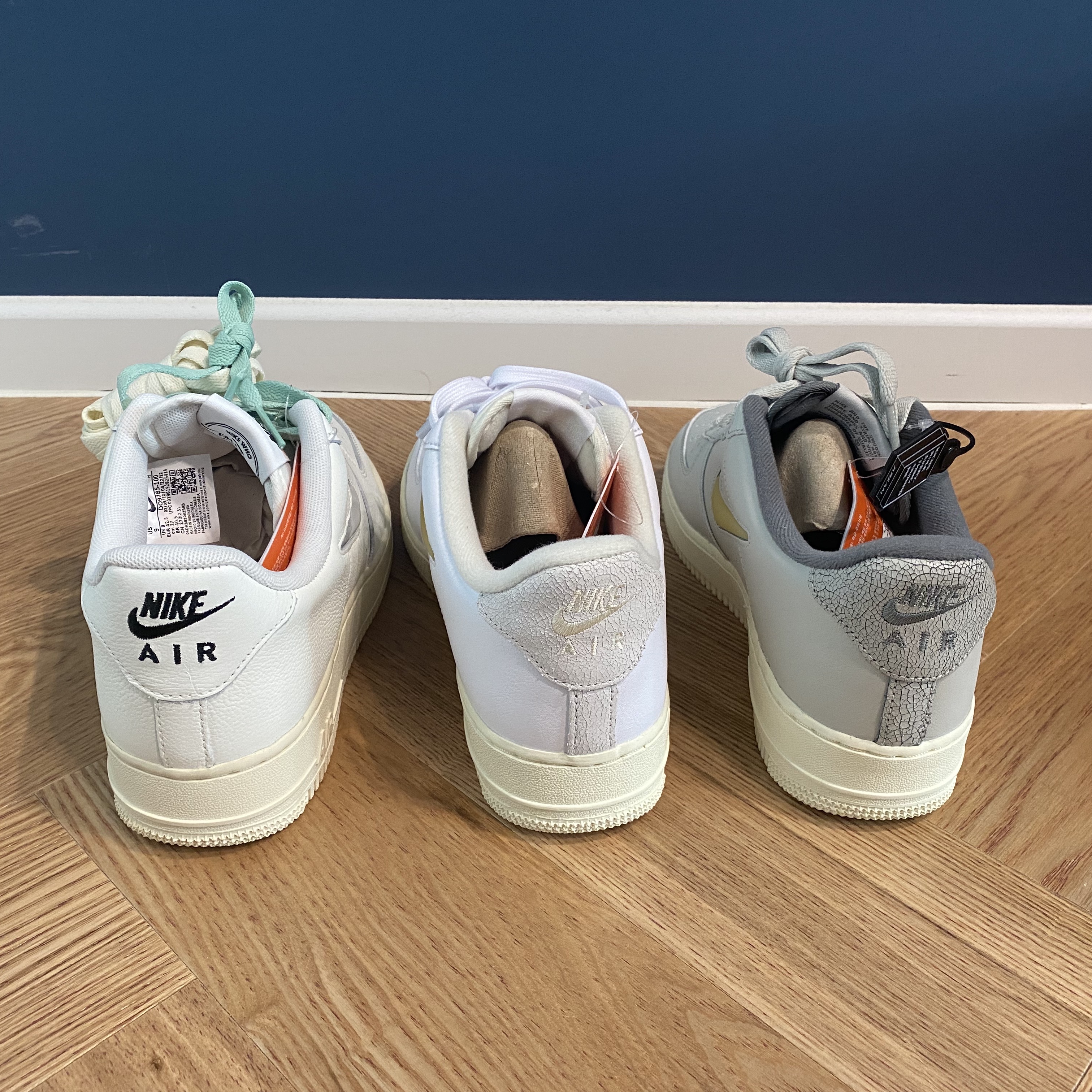 Nike Air Force 1 '07 PRM Vintage Sail, Nike Air Force 1 '07 LX Pale Vanilla 착용 스타일 - 3