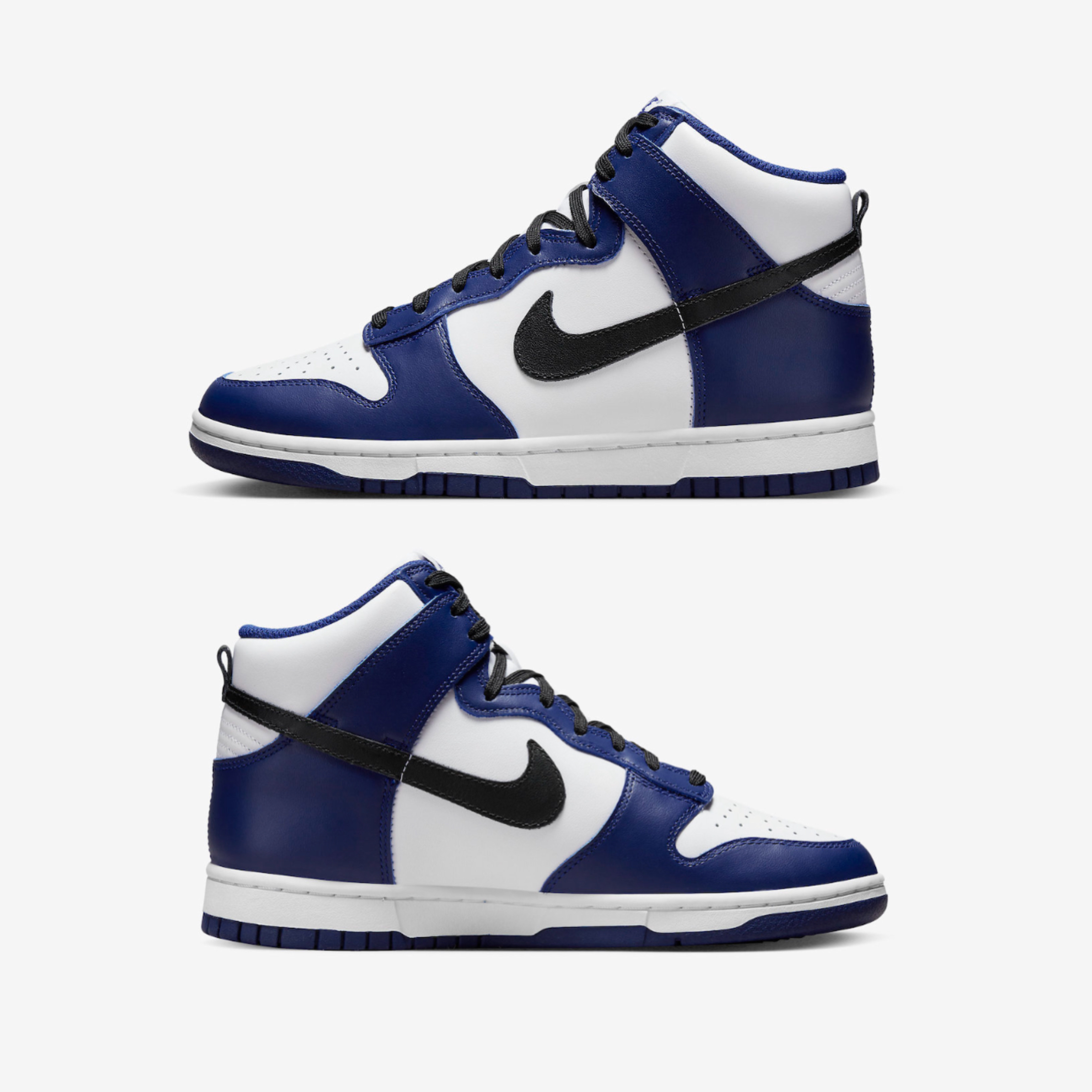 (W) Nike Dunk High Deep Royal Blue 착용 스타일 - 3